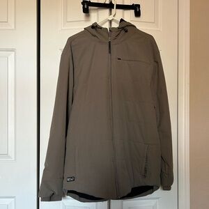 BYLT Basics Drop-Cut Puffer Jacket in Olive